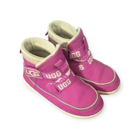 UGG Girls Winter Boots Warm Insulated Pink  Sz 11 - Picture 1 of 8